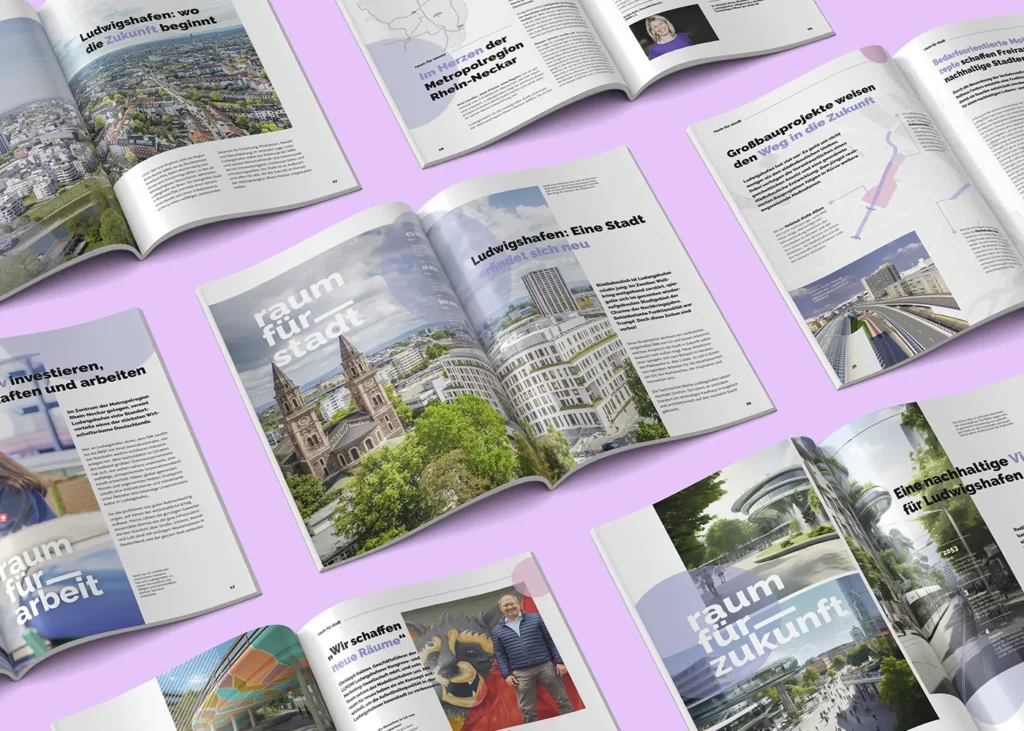 LUKOM Stadtmarketing Innenseiten eines Storybooks